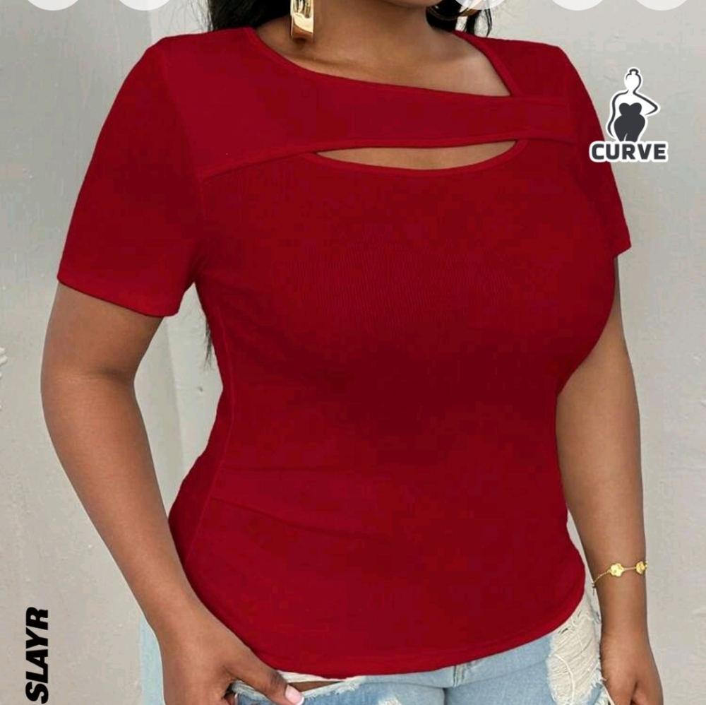 NWOT Ladies burgundy top
